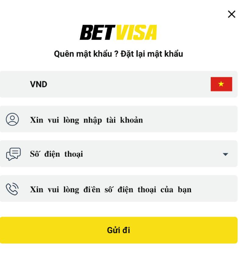 Hướng Dẫn Đăng Nhập BetVisa Chi Tiết Truy Cập Tài Khoản 5 Quên mật khẩu